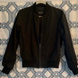 Madewell side zip bomber jacket